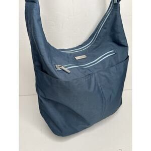 Baggallini Nylon Cross body Bag blue Travel Purse